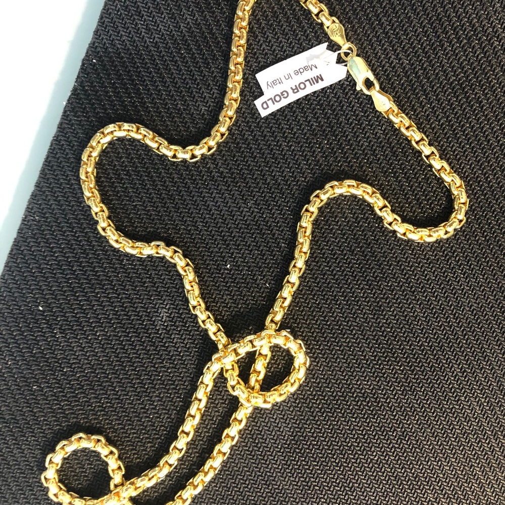 Gold chain from Italy - 925 at its best! 22" - Picture 3 of 8